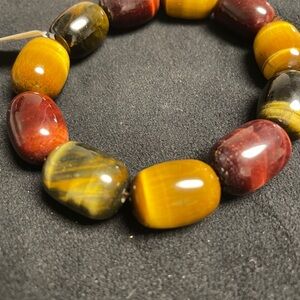 Elegant Multicolor Jasper Beaded Bracelet